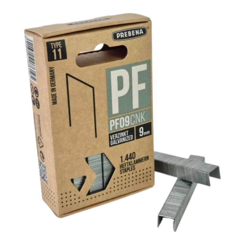 Prebena PF09CNK-K Klammern Heftklammern Typ PF 1440 Stück 9 mm verzinkt