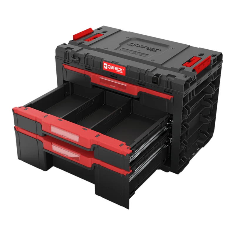 Qbrick System PRIME Drawer 3 Toolbox Basic modularer Werkzeugkasten mit 3 Schubladen 542 x 335 x 369 mm 22,6 l