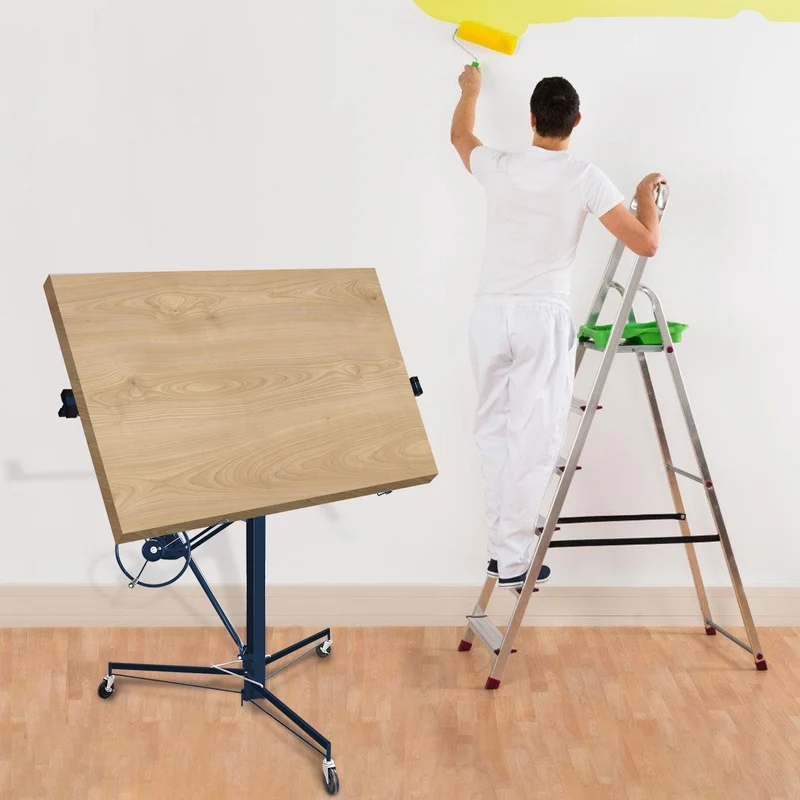 Lospitch Plattenheber 140 bis 325cm Höhenverstellbar 68kg für Trockenbau Deckenmontage