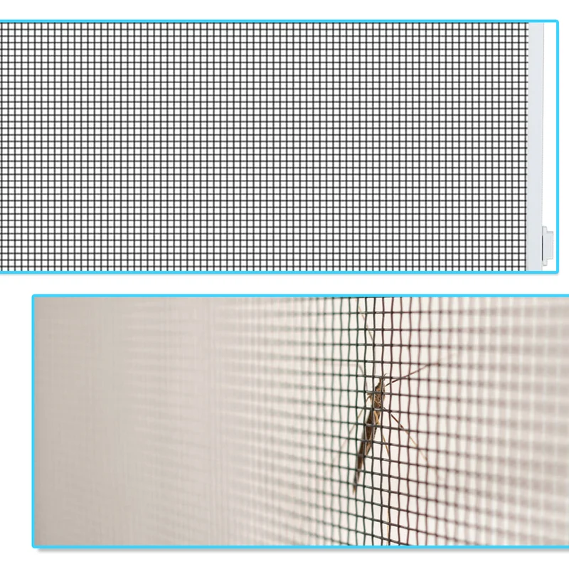 Lospitch Insektenschutztür für Terrasse Aluminiumrahmen weiß 120x210 cm