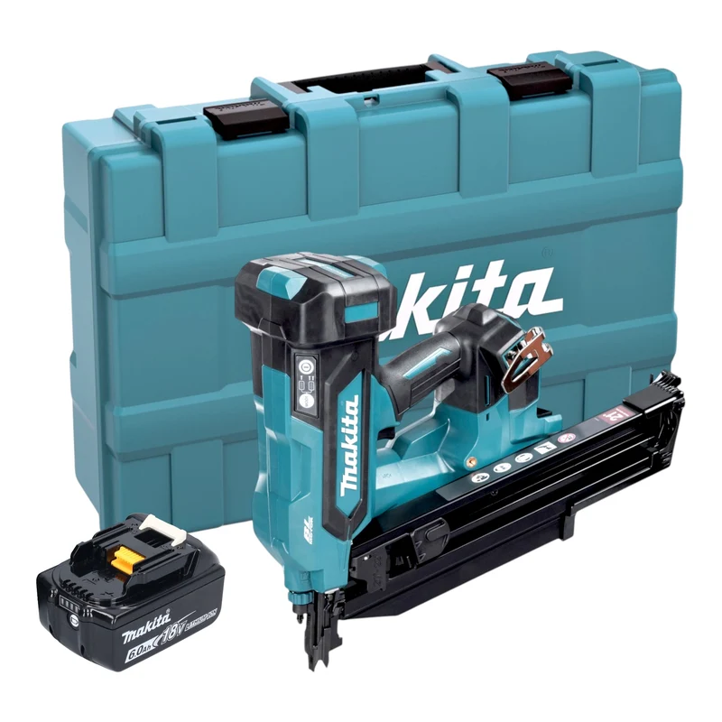 Makita DBN 901 G1K Akku Nagler 18 V 50 - 90 mm Brushless + 1x Akku 6,0 Ah + Koffer - ohne Ladegerät