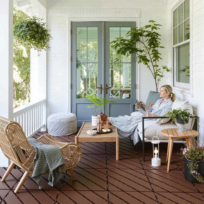 Lospitch PP Terrassenfliesen 30 × 30 cm