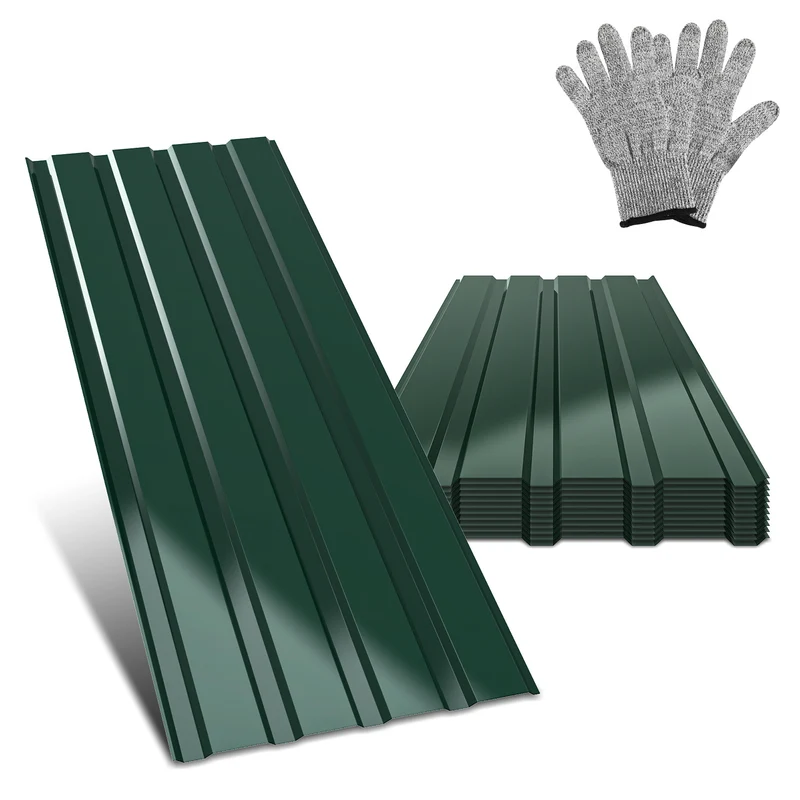 Lospitch Trapezblech Dachblech 129 × 46 cm für Gartenhaus