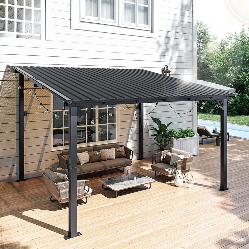 Lospitch Trapezblech Dachblech 129 × 46 cm für Gartenhaus