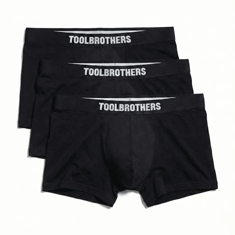 Toolbrothers Boxer Shorts Black - 3er Pack (Größe M)
