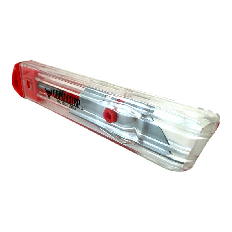 Grindcorp SafeCut Eco Sicherheitsmesser mit Trapezklinge ( 1008814 ) + 10x Ersatzklinge