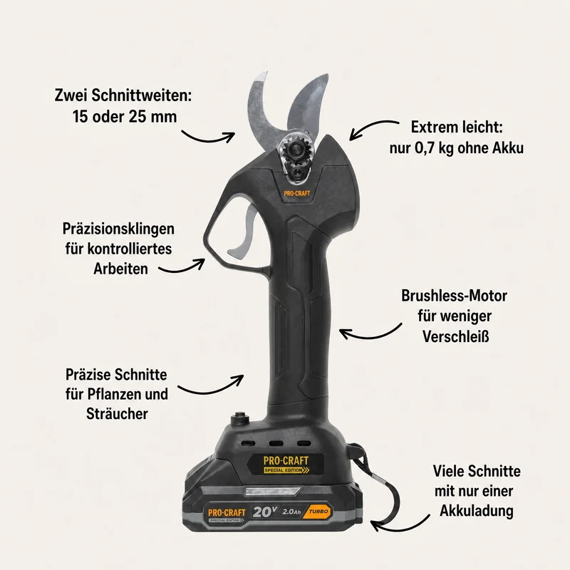 Procraft 3 in 1 Garten-Allrounder Set PS210PB