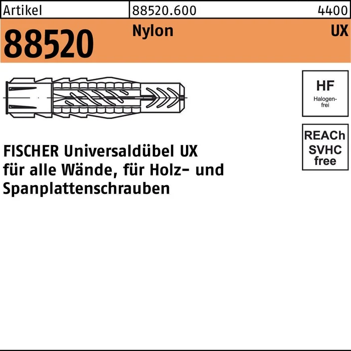 FISCHER Universaldübel UX D10xL60mm ( 8000258600 )