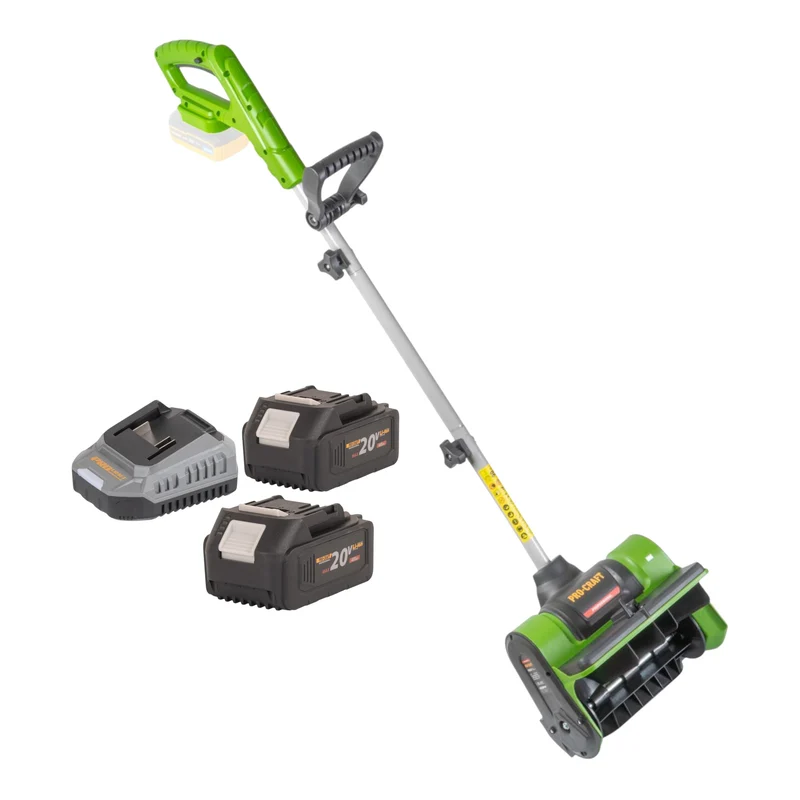 Procraft PSB20bb Akku Schneefräse 20 V 300 mm + 2x Akku 4,0 Ah + Ladegerät