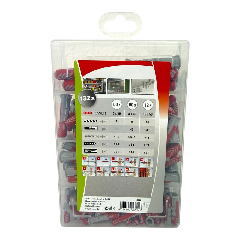 Fischer Profi-Box DuoPower Dübel Set 132 teilig ( 538621 )