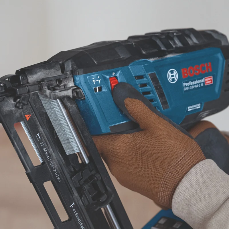 Bosch GNH 18V-64-2 M Professional Akku Holznagler 18 V 1,6 x 32 - 64 mm ( 0601482000 ) Solo - ohne Akku, ohne Ladegerät