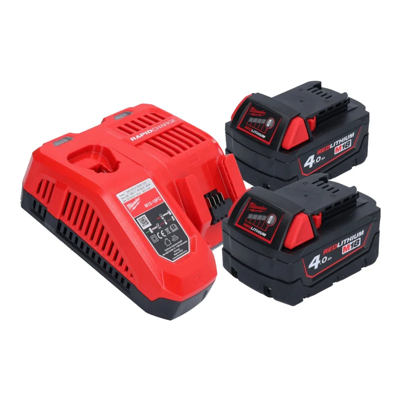 Milwaukee M18 ONEFLT-402X Akku Schließringbolzensetzgerät 18 V 4,8 / 6,4 / 9,53 mm + 2x Akku 4,0 Ah + Ladegerät + HD Box