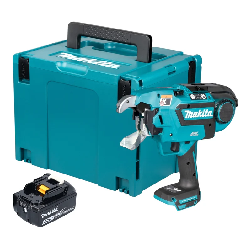 Makita DTR 181 M1J Akku Bewehrungsverbinder 18 V 0,8 mm Brushless + 1x Akku 4,0 Ah + Makpac - ohne Ladegerät