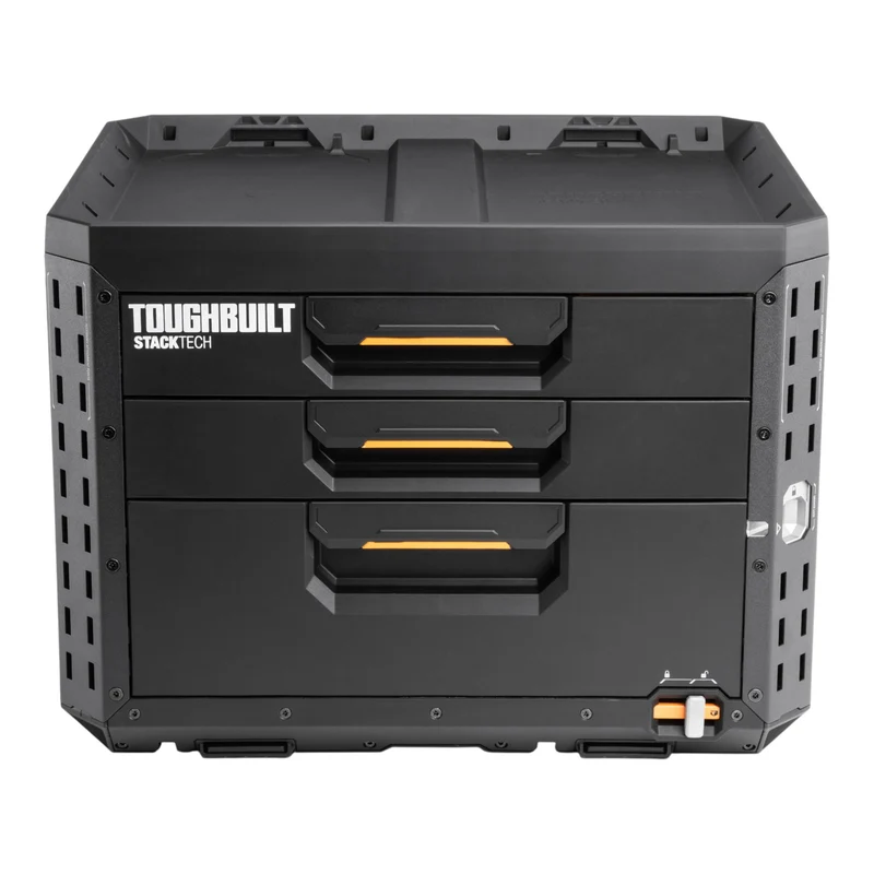 Toughbuilt STACKTECH Werkzeug Box abschliessbar mit 3 Schubladen 533 x 406 x 395 mm ( TB-B1-D-73 )