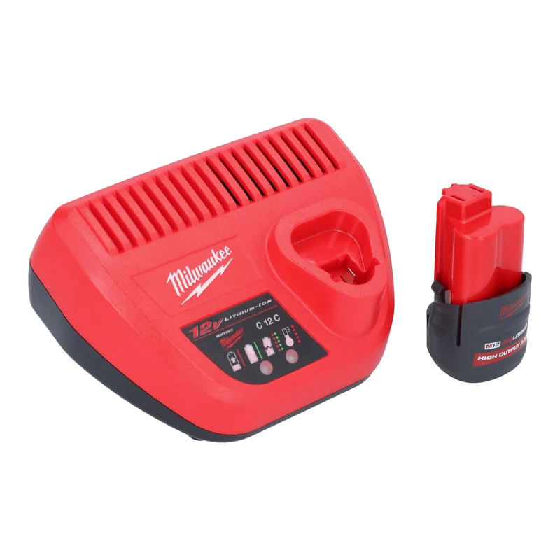 Milwaukee M12 BPRT-251 Akku Blindnietgerät 12 V 20,32 mm + 1x Akku 2,5 Ah + Ladegerät