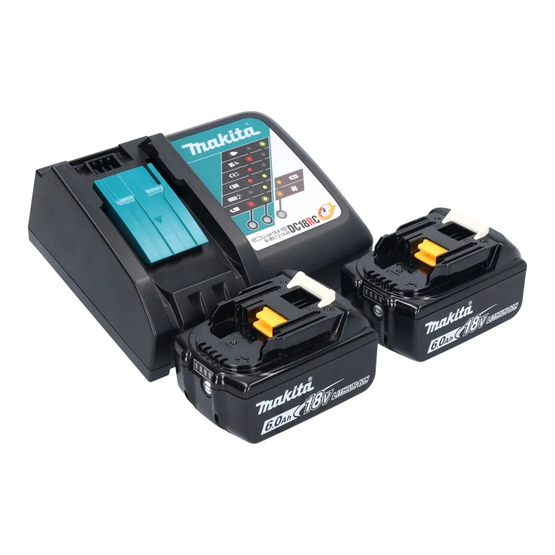 Makita DRV 150 RG Akku Blindnietsetzgerät 18 V 10 kN 2,4 - 4,8 mm Brushless + 2x Akku 6,0 Ah + Ladegerät