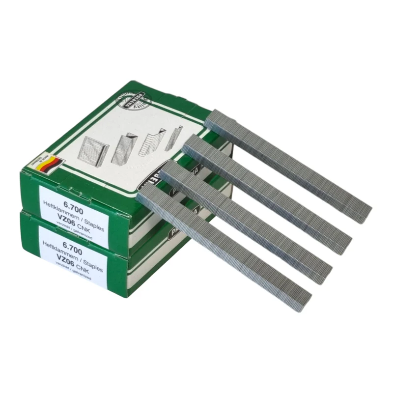 Prebena 2x VZ06CNK Heftklammer 10,5 x 6 mm Typ VZ 13400 Stück aus Stahl verzinkt