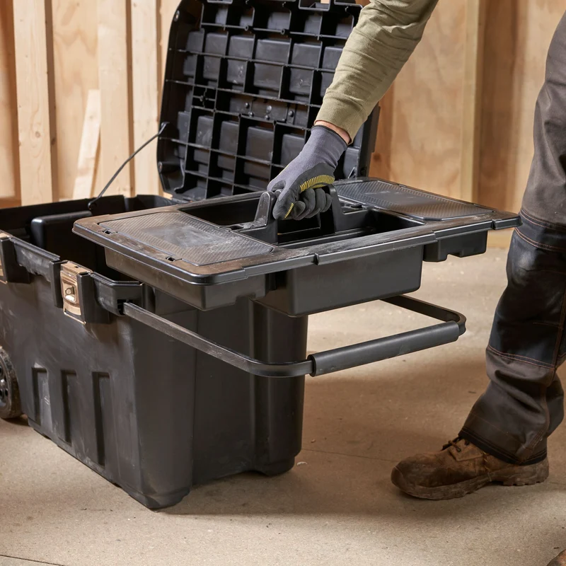 Stanley Mobile Montagebox 90 L 770 x 490 x 480 mm ( 1-92-978 ) mit herausnehmbarer Ablage