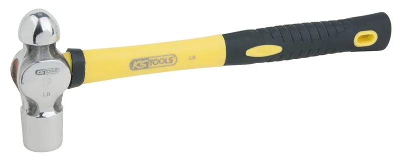 KS TOOLS EDELSTAHL Schlosserhammer mit Fiberglasstiel, 1130g ( 964.2106 )