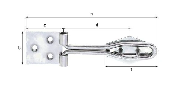 GAH Alberts Überfalle ( 8002657142 ) Länge 120 mm Breite 31,5 mm 10 Stück