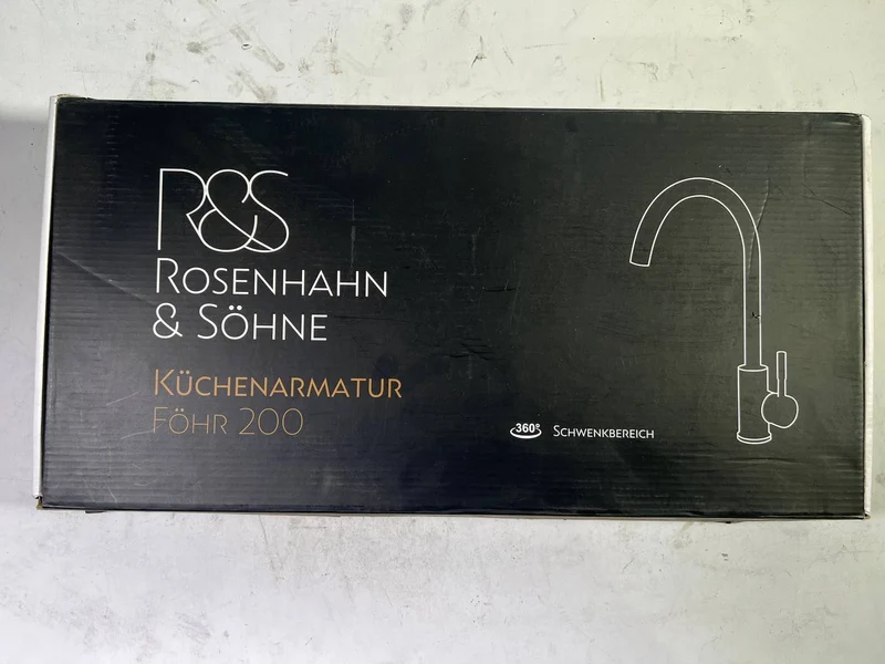 Rosenhahn & Söhne Föhr 200 Küchenarmatur 360° drehbarer Wasserhahn Küche - Neuwertig