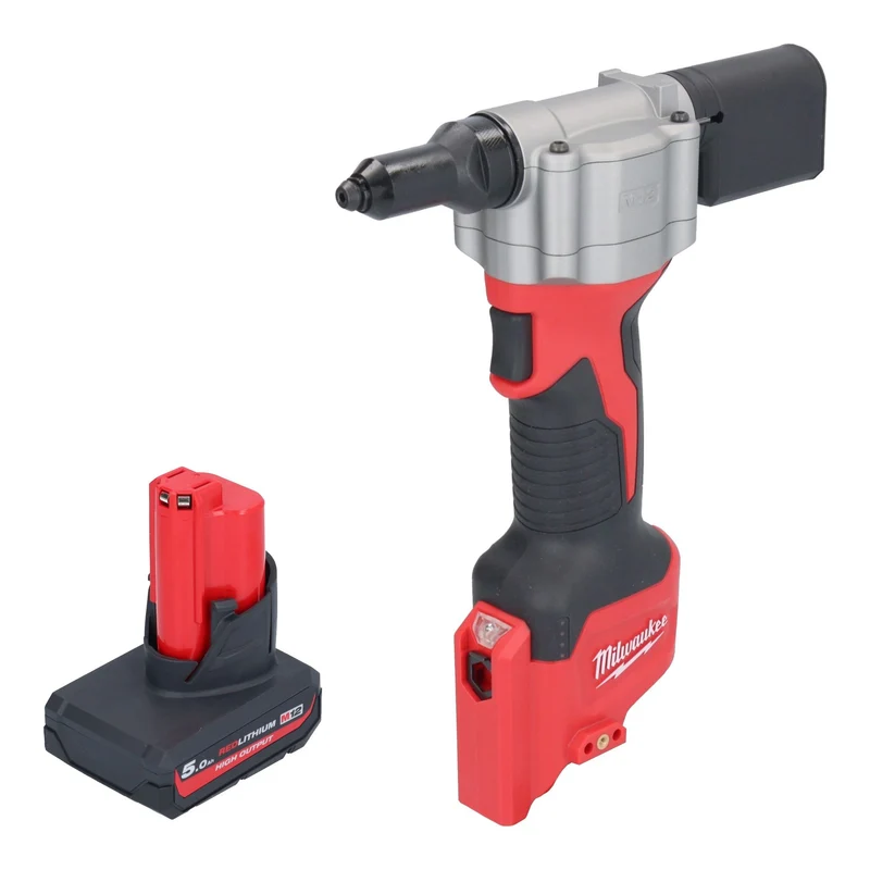 Milwaukee M12 BPRT-501 Akku Blindnietgerät 12 V 20,32 mm + 1x Akku 5,0 Ah - ohne Ladegerät