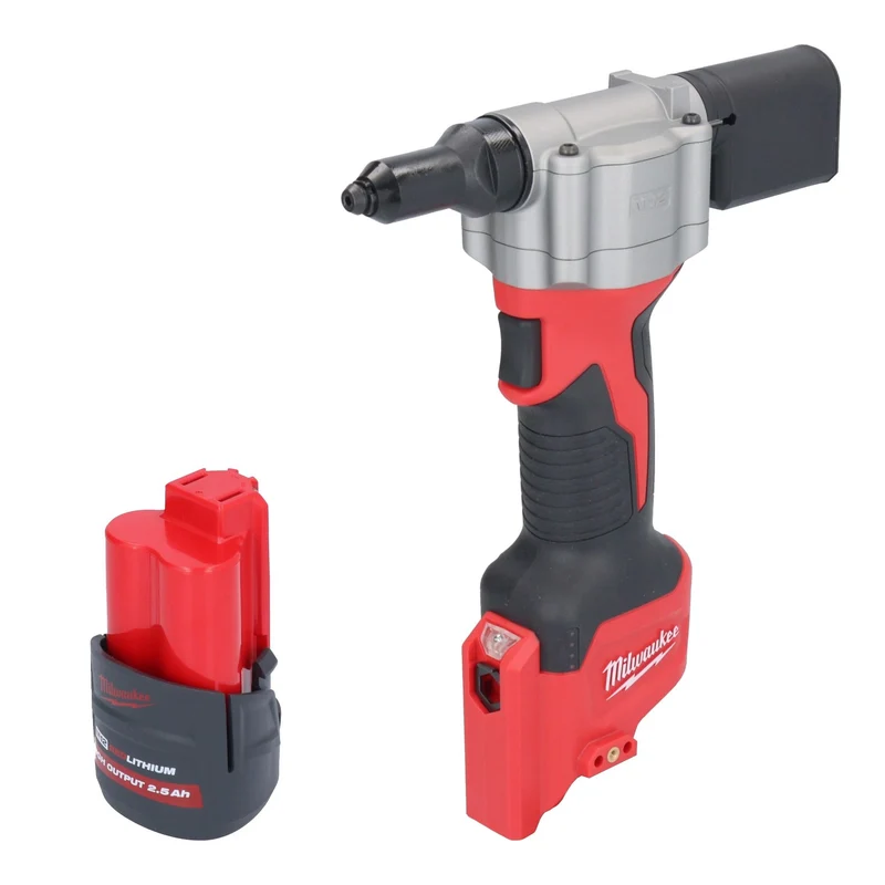 Milwaukee M12 BPRT-251 Akku Blindnietgerät 12 V 20,32 mm + 1x Akku 2,5 Ah - ohne Ladegerät
