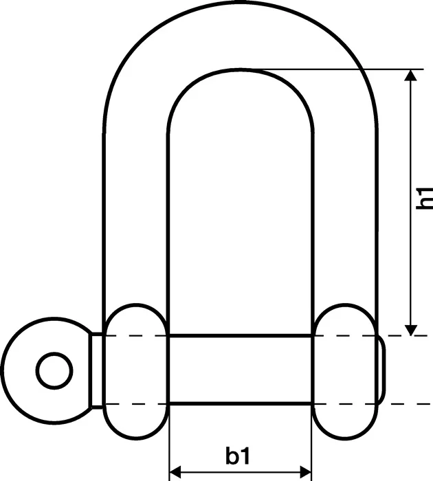 Schäkel ( 1000120212 ) Tragfähigkeit 800 kg gerade Form 10 Stück