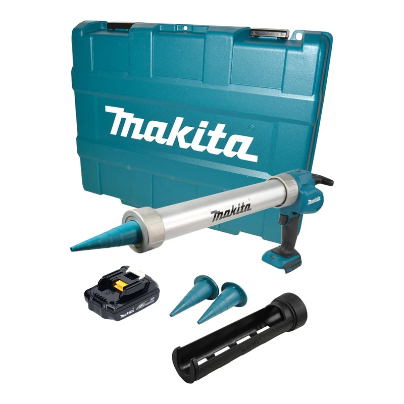Makita DCG 180 Y1XK Akku Kartuschenpistole 18 V 300 / 600 ml + 1x Akku 1,5 Ah + Koffer - ohne Ladegerät
