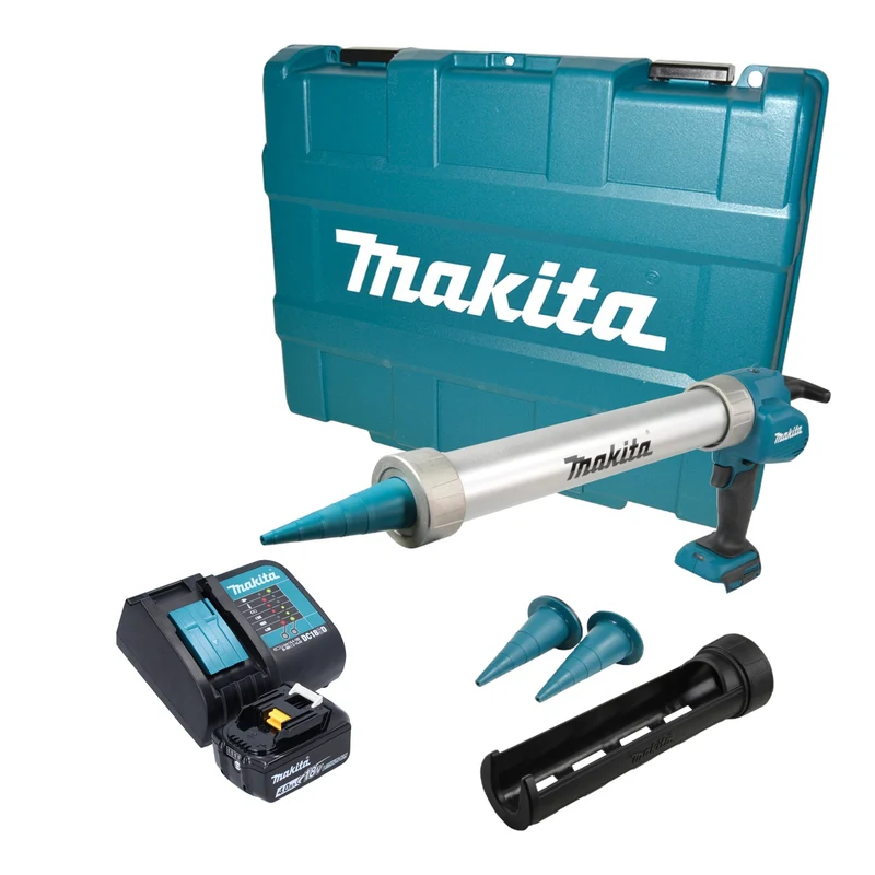 Makita DCG 180 SM1XK Akku Kartuschenpistole 18 V 300 / 600 ml + 1x Akku 4,0 Ah + Ladegerät + Koffer