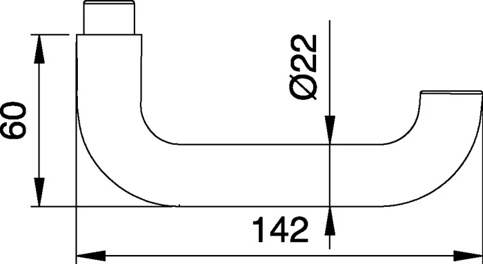 EDI Türdrückerlochteil 103 Edelstahl matt ( 3000261384 )