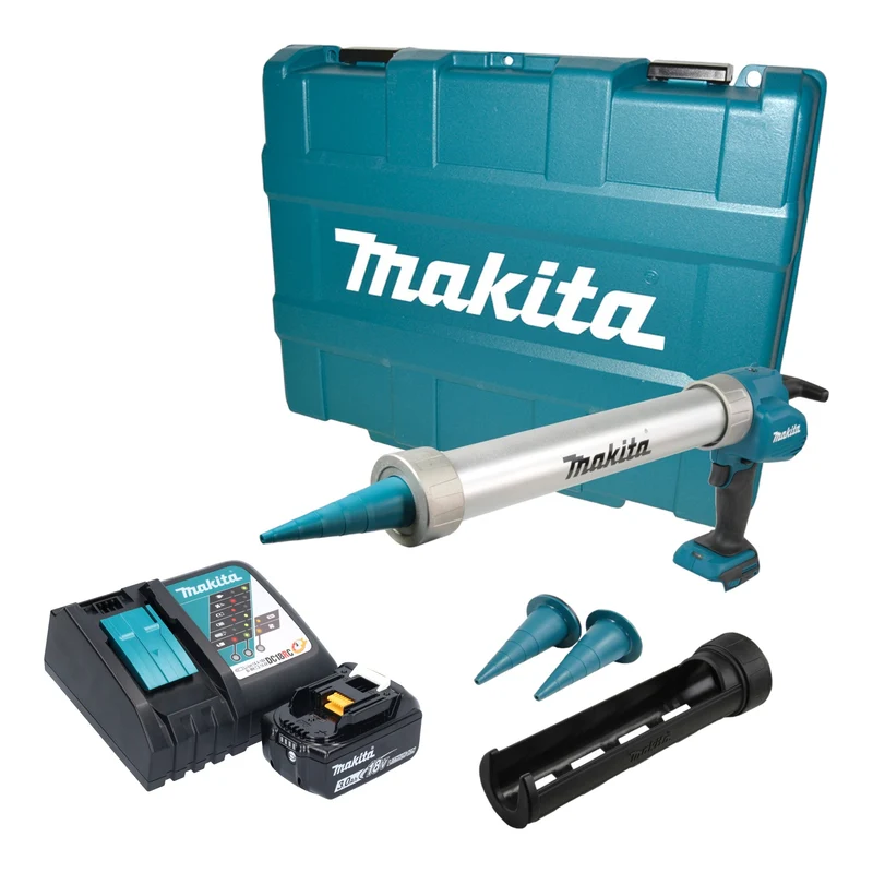 Makita DCG 180 RF1XK Akku Kartuschenpistole 18 V 300 / 600 ml + 1x Akku 3,0 Ah + Ladegerät + Koffer