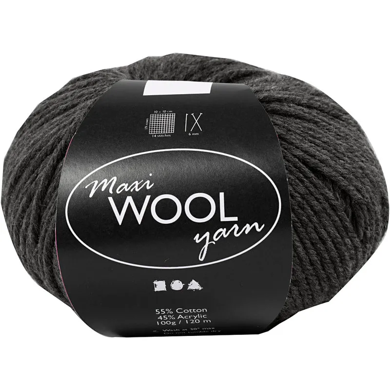 Wolle, L 125 M, Hellgrau Melange, 100 g/ 1 Knäuel [HOB-447419]