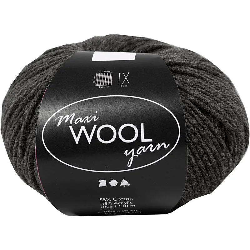 Wolle, L 125 M, Hellgrau Melange, 100 g/ 1 Knäuel [HOB-447419]