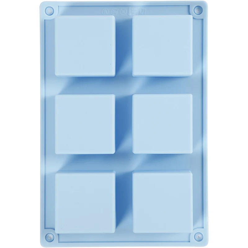 Silikonform, H 2,5 cm, L 5 cm, B 5 cm, 60 ml, 1 Stk [HOB-371811]