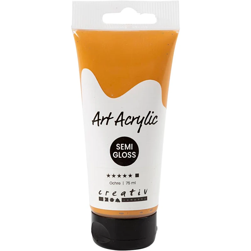 Acrylfarben, Mattglänzend, Deckend, Ocker, 75 ml/ 1 Fl. [HOB-35154]
