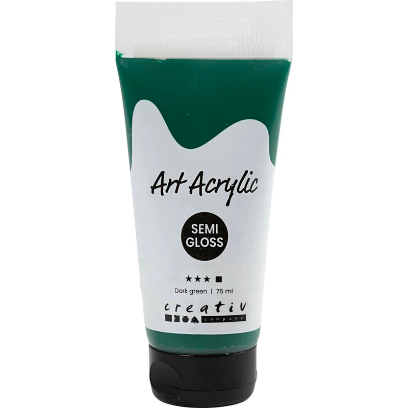 Acrylfarben, Mattglänzend, Deckend, Dunkelgrün, 75 ml/ 1 Fl. [HOB-35153]