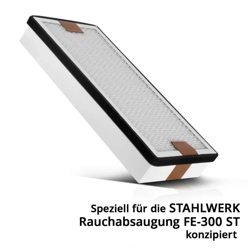 STAHLWERK Mittlerer HEPA Filter für Rauchabsaugung FE-300 ST Ersatzfilter | Luftfilter | Partikelfilter für Absauganlage | Rauchabsorber | Rauchabzug | Schweißrauch- und Lötabsaugung