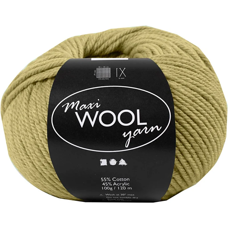 Wolle, L 125 M, Hellgrün, 100 g/ 1 Knäuel [HOB-447414]