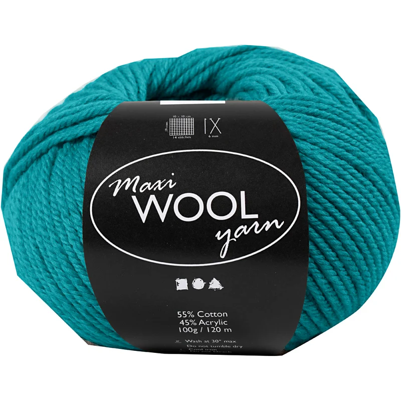 Wolle, L 125 M, Petrol, 100 g/ 1 Knäuel [HOB-447411]
