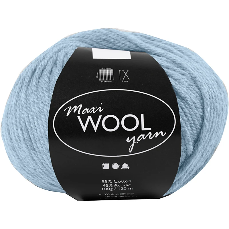 Wolle, L 125 M, Staubblau, 100 g/ 1 Knäuel [HOB-447409]