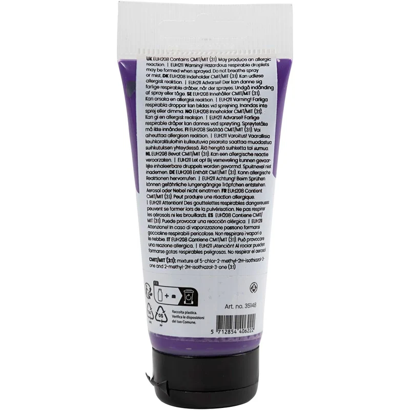 Acrylfarben, Mattglänzend, Deckend, Violettblau, 75 ml/ 1 Fl. [HOB-35148]