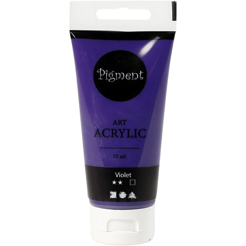 Acrylfarben, Mattglänzend, Deckend, Violettblau, 75 ml/ 1 Fl. [HOB-35148]
