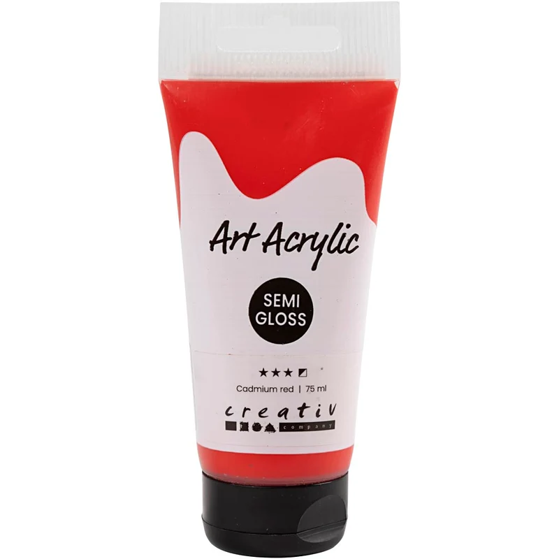 Acrylfarben, Mattglänzend, Halbdeckend, Kadmiumrot, 75 ml/ 1 Fl. [HOB-35146]