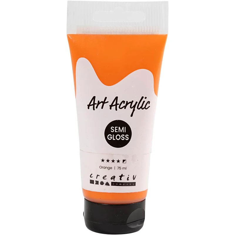 Acrylfarben, Mattglänzend, Halbdeckend, Orange, 75 ml/ 1 Fl. [HOB-35144]
