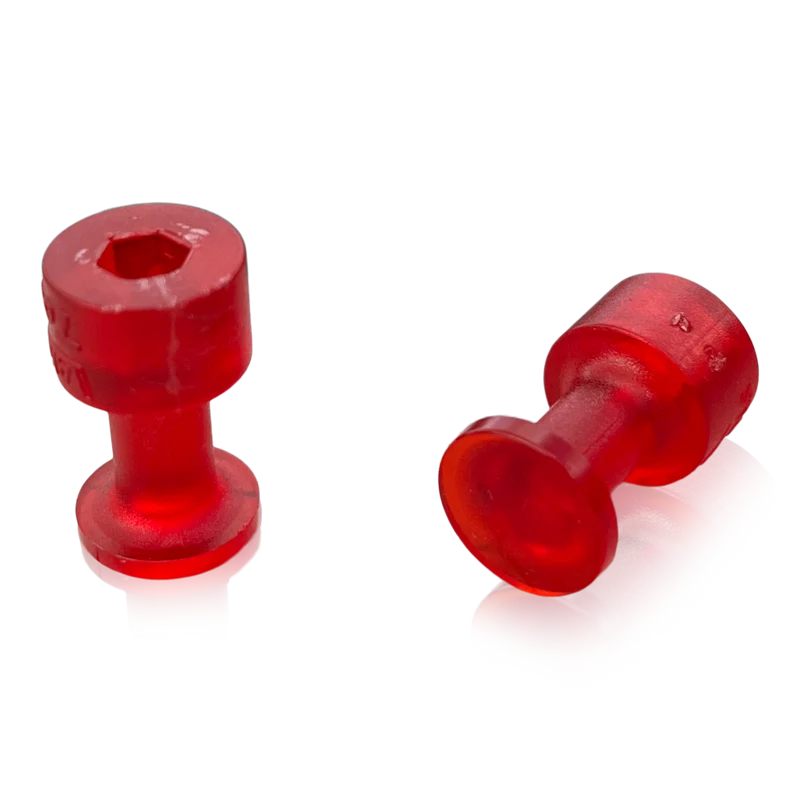 Klebeadapter transluzent rot Ø12mm