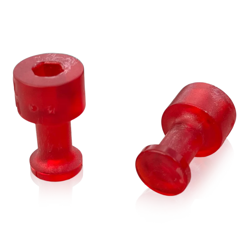 Klebeadapter transluzent rot Ø10mm