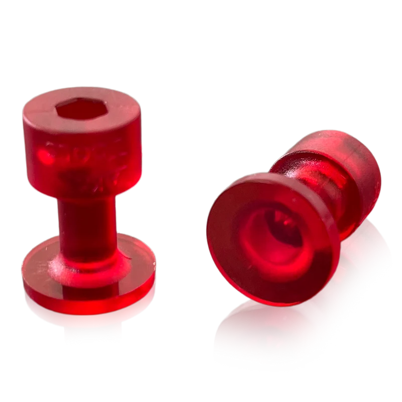 Klebeadapter transluszent rot Ø15mm