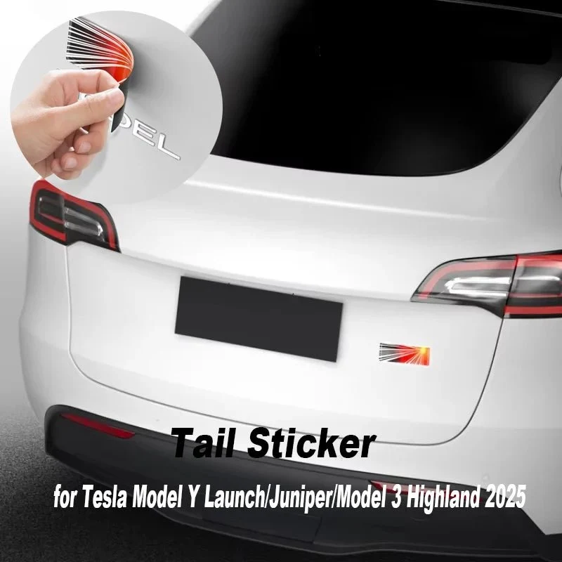 Erste Auflage für Tesla Model Y Launch/Juniper/Model 3 Highland 2025 Auto-Design-Logo-Accessoires – Erste Gedenkedition