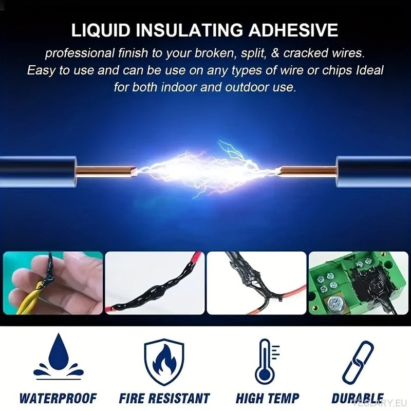 Flüssiges Isolierband, Reparaturgummi, elektrisches Kabel, Kabelmantel, Fix Line Kleber, elektrisch, 30 ml